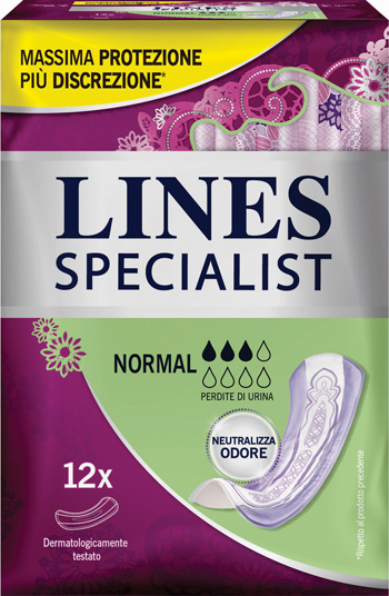 LINES SPECIALIST PANNOLONE NORMAL FARMA 12 PEZZI - Farmaciapacini.it