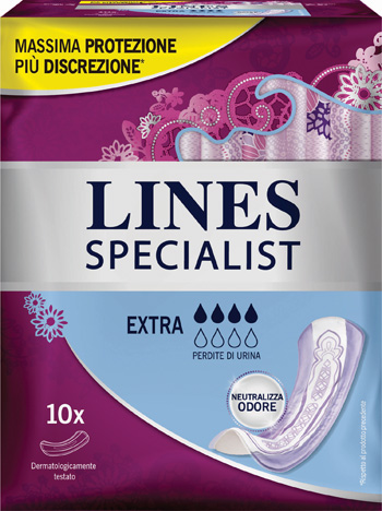LINES SPECIALIST PANNOLONE EXTRA FARMA 10 PEZZI - Farmaciapacini.it