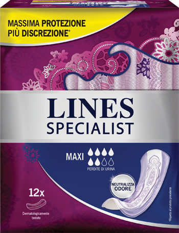 LINES SPECIALIST PANNOLONE MAXI FARMA 12 PEZZI - Farmaciapacini.it