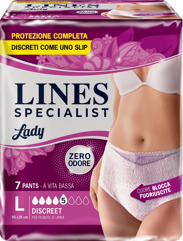 LINES SPECIALIST PANTS DISCREET L FARMA 7 PEZZI - Farmaciapacini.it