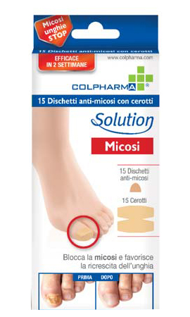 DISCHETTO ANTIMICOSI CON CEROTTO COLPHARMA 15 PEZZI - Farmaciapacini.it