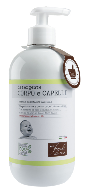 FIOCCHI DI RISO DETERGENTE CORPO/CAPELLI TALCO 400 ML - Farmaciapacini.it