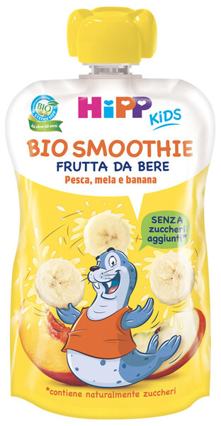 HIPP BIO SMOOTHIES MELA/BAN/PESCA 120 ML - Farmaciapacini.it