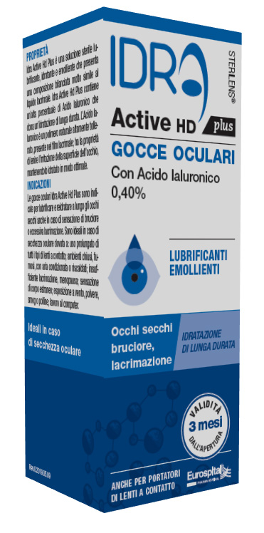 GOCCE OCULARI STERILENS IDRA ACTIVE HD PLUS 10 ML CON ACIDO IALURONICO 0,40% - Farmaciapacini.it