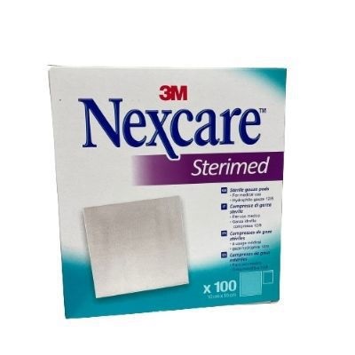 GARZA COMPRESSA NEXCARE STERIMED IN COTONE 20 FILI 18X40CM MULTILINGUAL 12 PEZZI - Farmaciapacini.it