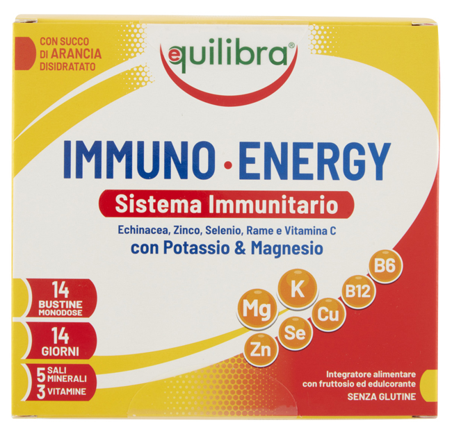 IMMUNO ENERGY SISTEMA IMMUNITARIO POTASSIO & MAGNESIO 14 BUSTINE MONODOSE - Farmaciapacini.it