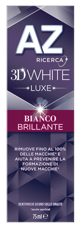 AZ DENT 3D WHITE LUXE BIANCO BRILLANTE 75 ML - Farmaciapacini.it