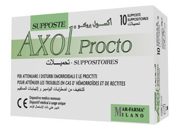 AXOL PROCTO 10 SUPPOSTE X 2 G - Farmaciapacini.it