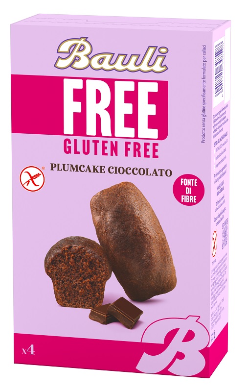 BAULI FREE PLUMCAKE CIOCCOLATO 4 PEZZI DA 33 G - Farmaciapacini.it