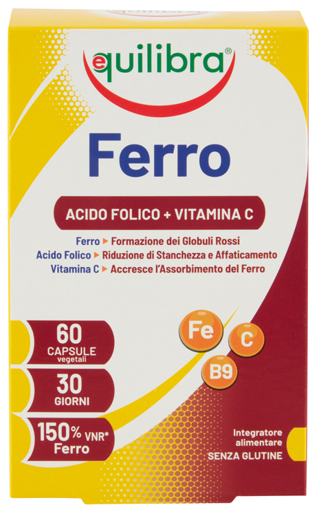 FERRO CON ACIDO FOLICO + VITAMINA C 60 CAPSULE - Farmaciapacini.it