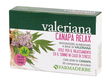 VALERIANA CANAPA RELAX 30 COMPRESSE DIVISIBILI - Farmaciapacini.it