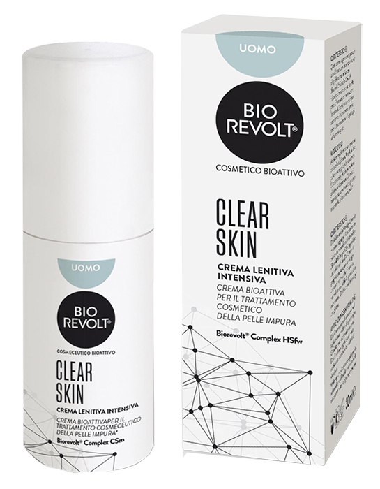 BIOREVOLT RX CLEAR SKIN UOMO CREMA LENITIVA INTENSIVA BIOATTIVA PER PELLE IMPURA 30 ML - Farmaciapacini.it