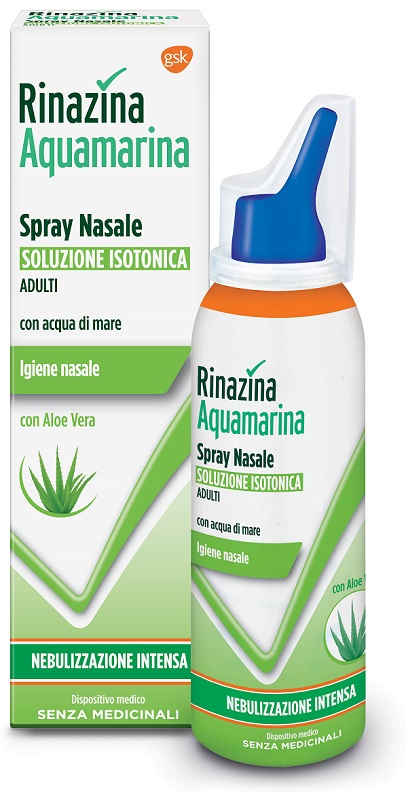 RINAZINA AQUAMARINA ISOTONICA ALOE SPRAY NEBULIZZAZIONE INTENSA 100 ML - Farmaciapacini.it