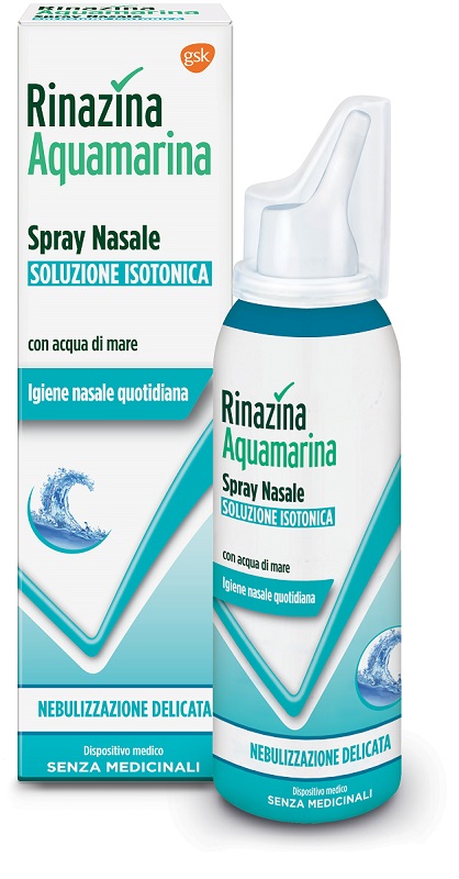 RINAZINA AQUAMARINA ISOTONICA SPRAY NEBULIZZAZIONE DELICATA 100 ML - Farmaciapacini.it
