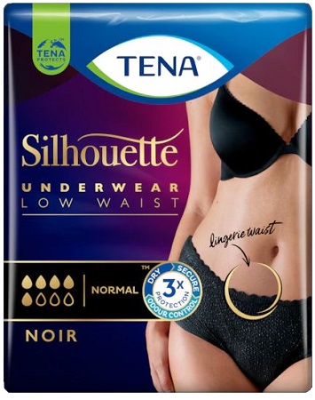 TENA SILHOUETTE NOIR M 10 PEZZI - Farmaciapacini.it