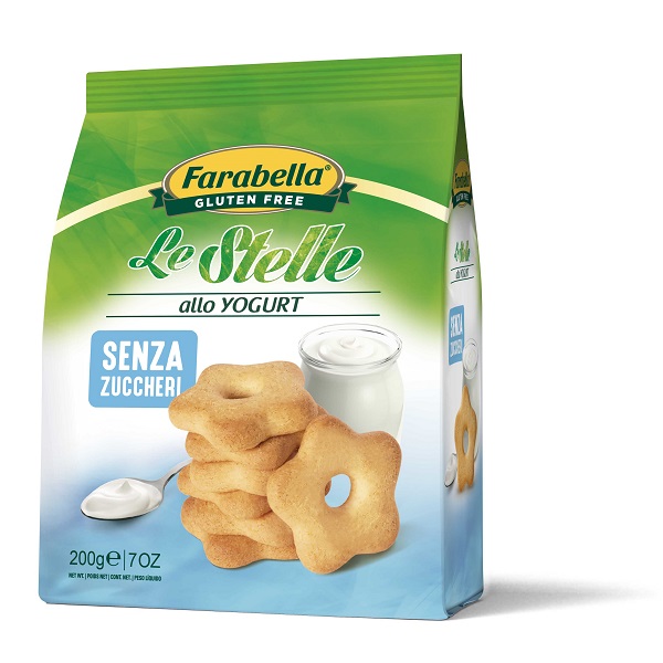 FARABELLA BISCOTTI LE STELLE YOGURT SENZA ZUCCHERO 200 G - Farmaciapacini.it