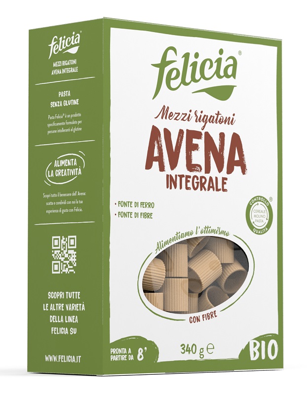 FELICIA MEZZI RIGATONI AVENA 340 G - Farmaciapacini.it