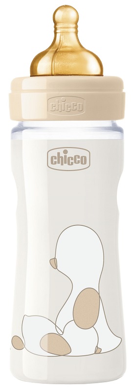 CHICCO BIBERON ORIGINAL 250ML TOUCH REGULAR UNISEX CON TETTARELLA IN CAUCCIU' - Farmaciapacini.it