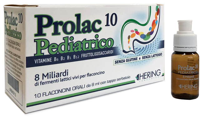 PROLAC10 PEDIATRICO FERMENTI LATTICI 10 FLACONCINI 8 ML - Farmaciapacini.it