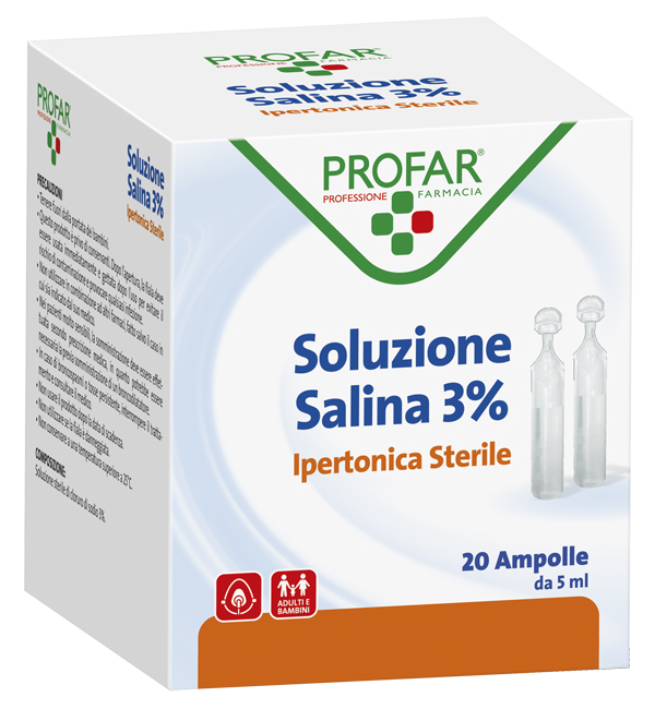 PROFAR SOLUZIONE IPERTONICA 3% 5 ML 20 PEZZI - Farmaciapacini.it