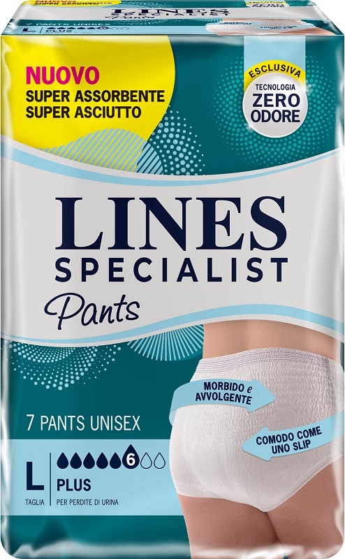 LINES SPECIALIST PANTS PLUS UNISEX L 7 PEZZI - Farmaciapacini.it