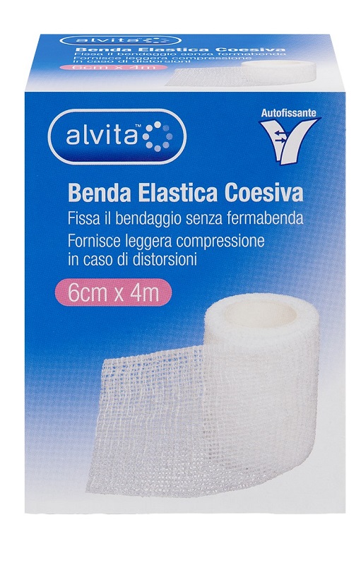 BENDA ELASTICA AUTOADESIVA ALVITA 6X4CM - Farmaciapacini.it