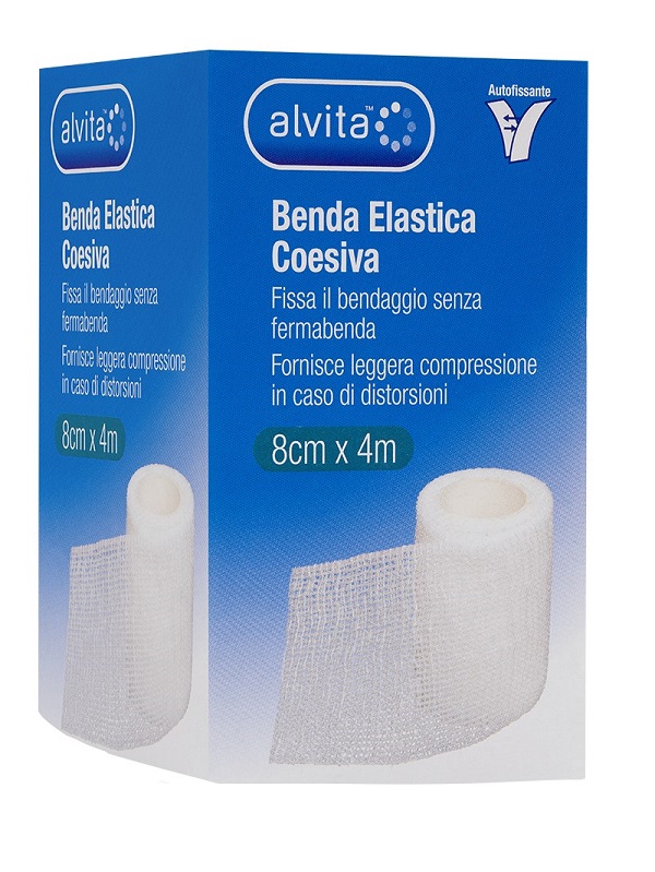 BENDA ELASTICA AUTOADESIVA ALVITA 8X4CM - Farmaciapacini.it