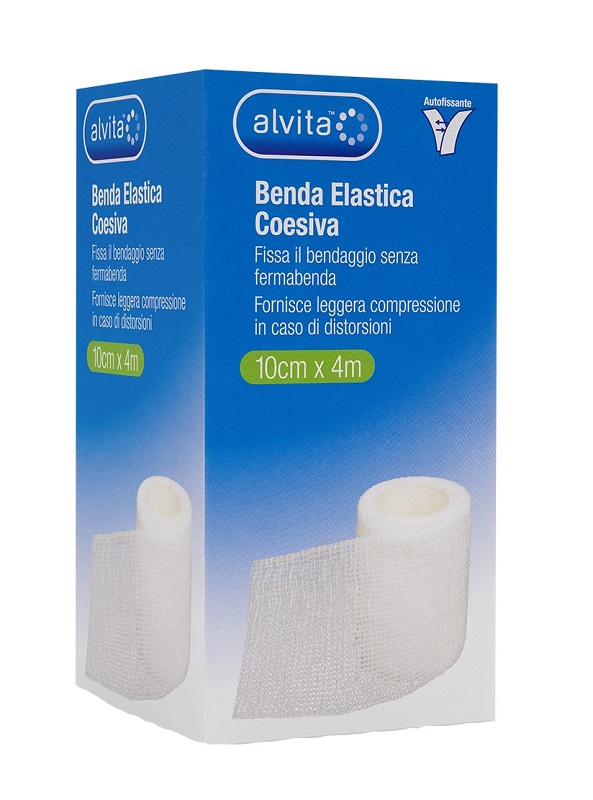 BENDA ELASTICA AUTOADESIVA ALVITA 10X4CM - Farmaciapacini.it