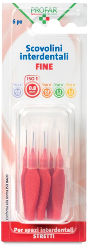 PROFAR SCOVOLINI ROSSO 0,8 6 PEZZI - Farmaciapacini.it
