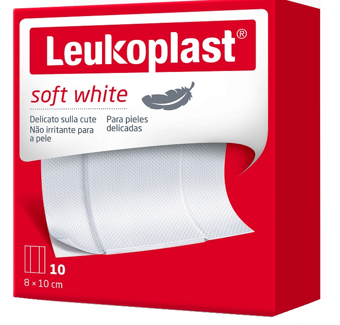 LEUKOPLAST SOFT WHITE 100 X 8 CM 10 PEZZI - Farmaciapacini.it