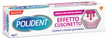 POLIDENT FISSATIVO EFFETTO CUSCINETTO ADESIVO PER PROTESI DENTALI 40 G - Farmaciapacini.it