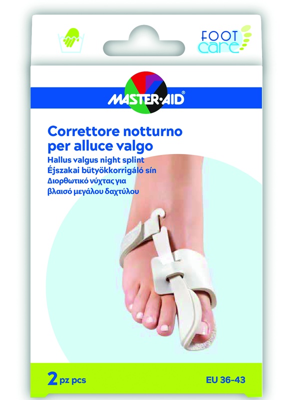 MASTER-AID FOOT CARE CORRETTORE NOTTE ALLUCE VALGO EU 36-43 2 PEZZI - Farmaciapacini.it