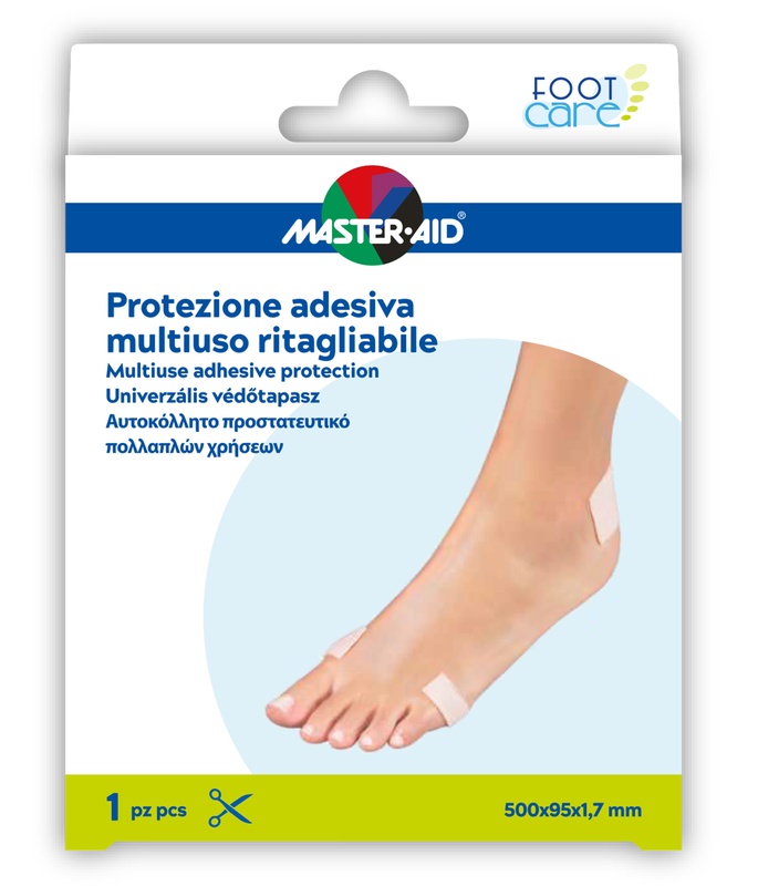 MASTER-AID FOOT CARE PROTEZIONE ADESIVA MULTIUSO RITAGLIABILE 50X9,5 CM - Farmaciapacini.it