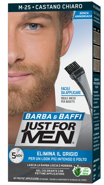 JUST FOR MEN BARBA & BAFFI M25 CASTANO CHIARO 51 G - Farmaciapacini.it