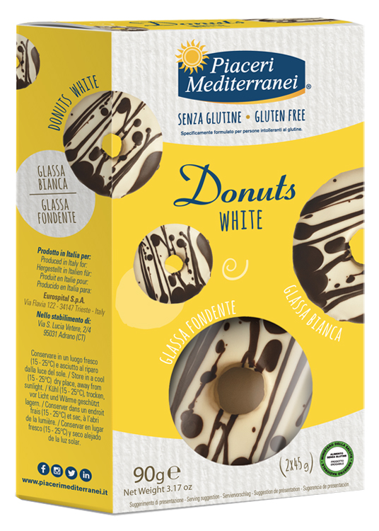 PIACERI MEDITERRANEI DONUTS WHITE 90 G - Farmaciapacini.it