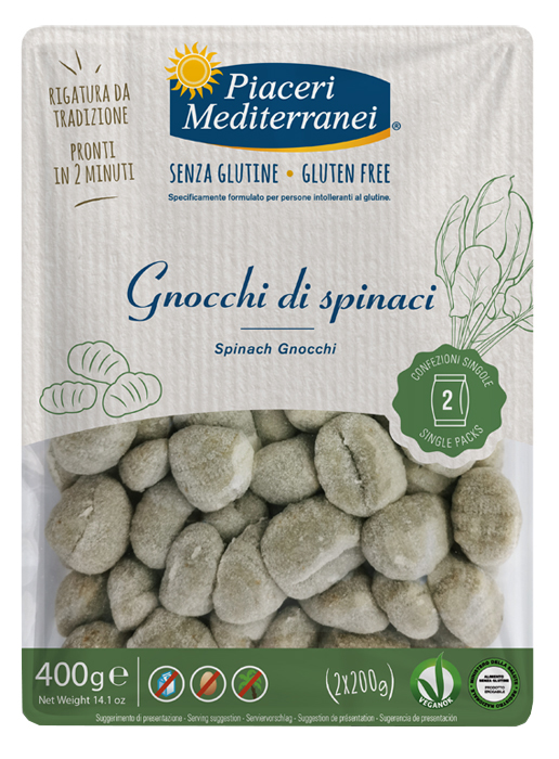 PIACERI MEDITERRANEI GNOCCHI DI SPINACI 400 G - Farmaciapacini.it