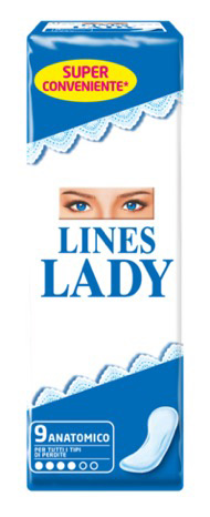 LINES LADY ASSORBENTE ANATOMICO 9 PEZZI - Farmaciapacini.it