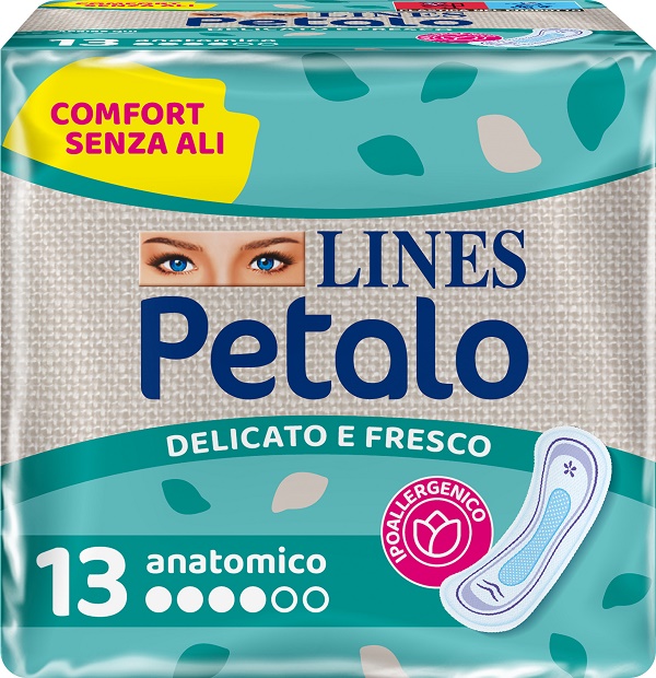 LINES PETALO BLU ASSORBENTE ANATOMICO 13 PEZZI - Farmaciapacini.it