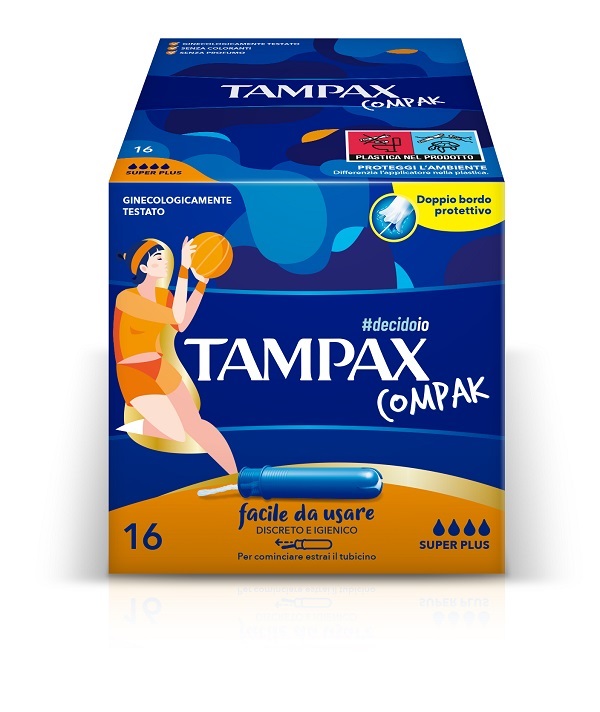 TAMPAX COMPAK ASSORBENTE INTERNO SUPER PLUS 16 PEZZI - Farmaciapacini.it