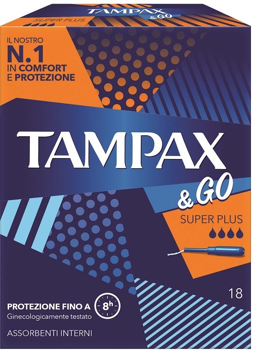 TAMPAX &GO ASSORBENTE INTERNO SUPER PLUS 18 PEZZI - Farmaciapacini.it