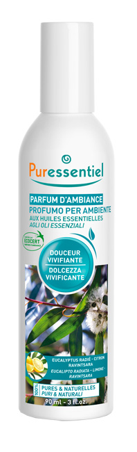 PURESSENTIEL PROFUMO AMBIENTE DOLCEZZA VIVIFICANTE ECOCERT 90 ML - Farmaciapacini.it