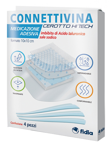 CEROTTO CONNETTIVINA HITECH 10 X 10 CM 4 PEZZI - Farmaciapacini.it