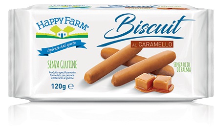HAPPY FARM BISCUIT CARAMELLO 120 G - Farmaciapacini.it