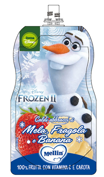 POUCH DISNEY FROZEN MELA FRAGOLA BANANA 110 G - Farmaciapacini.it