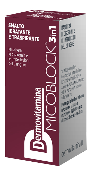 DERMOVITAMINA MICOBLOCK 3 IN 1 SMALTO IDRATANTE E TRASPIRANTE BORDEAUX 5 ML - Farmaciapacini.it
