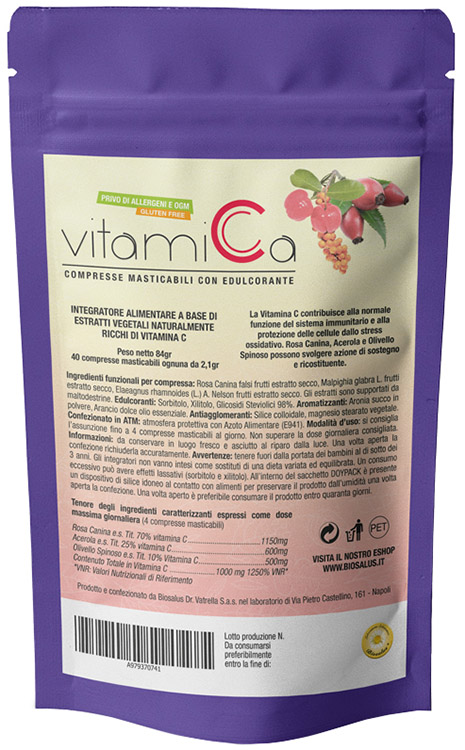 VITAMICA 40 COMPRESSE MASTICABILI - Farmaciapacini.it