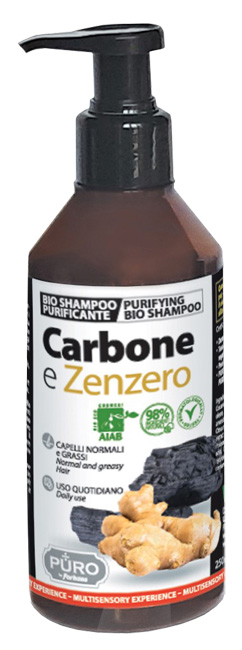 PURO BIO SHAMPOO CARBONE E ZENZERO 250 ML - Farmaciapacini.it