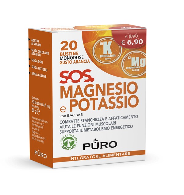 PURO MAGNESIO POTASSIO E BAOBAB 20 BUSTINE 4 G - Farmaciapacini.it