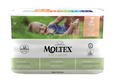 PANNOLINI MOLTEX PURE & NATURE MINI 3-6 KG TAGLIA 2 38 PEZZI - Farmaciapacini.it