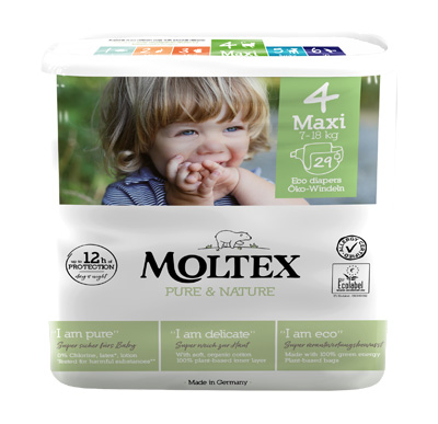 PANNOLINI MOLTEX PURE & NATURE MAXI 7-18 KG TAGLIA 4 29 PEZZI - Farmaciapacini.it